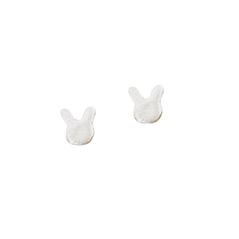 Luxury Jewelry Without The Luxury Price Tag Micro Stud Earrings: Sterling Silver Bunnies