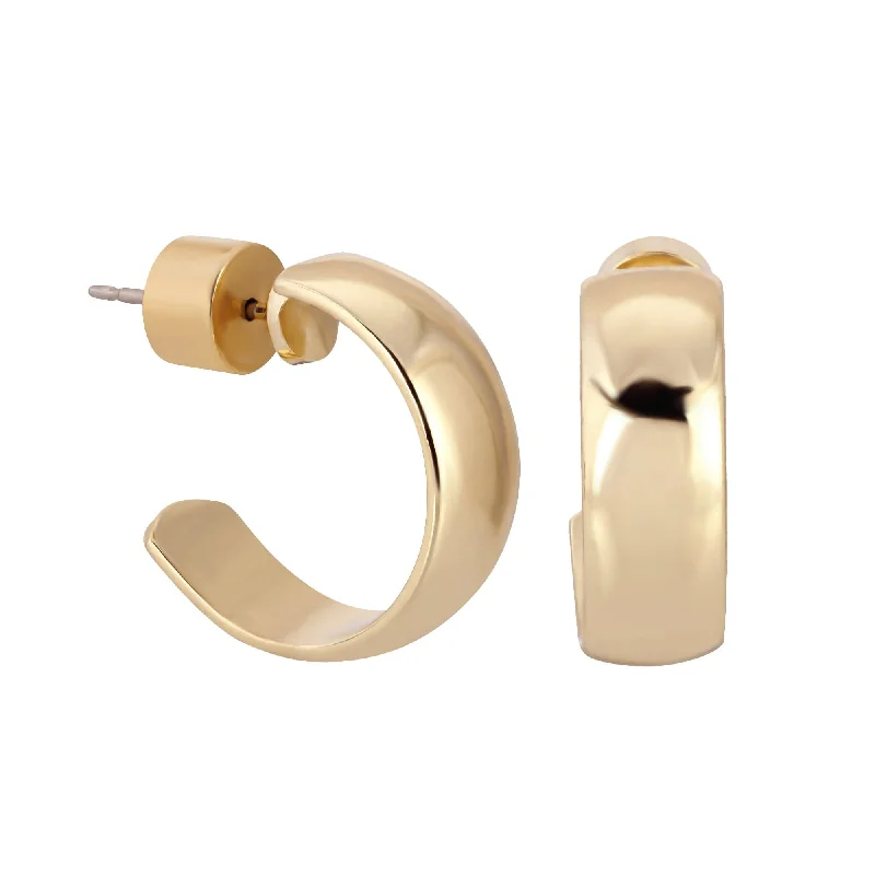 Trendy Minimalist Jewelry For Everyday Wear Mini Domed Hoops