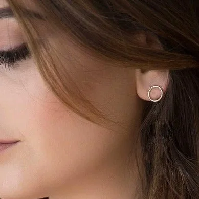 Affordable Luxury Jewelry For Every Occasion Open Circle Stud Earrings