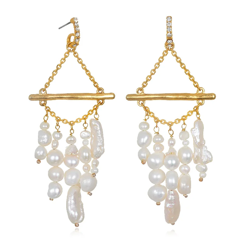 Luxury Jewelry At Budget-Friendly Prices – Grab Yours Now Paulette Pearl Chandelier Earrings