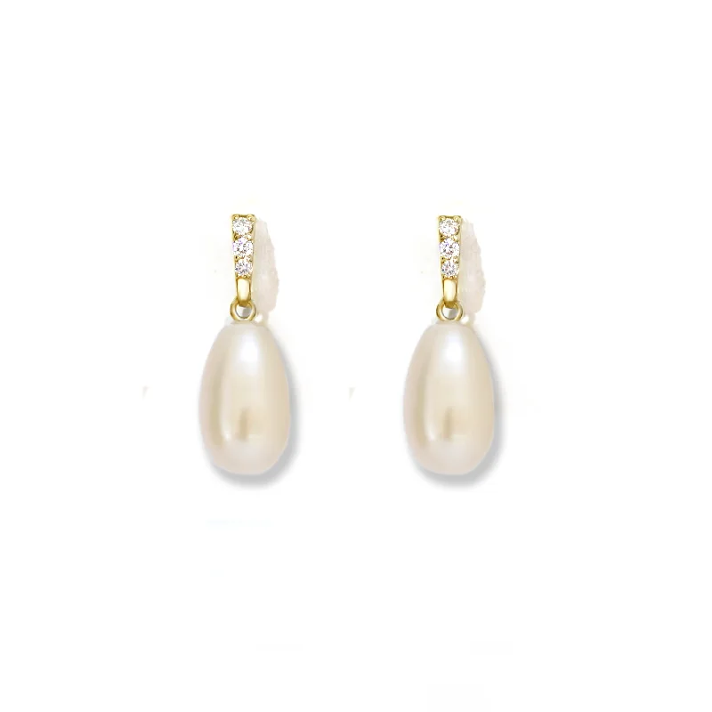 Flash Sale On Stunning Jewelry – Don't Miss Out Pearl & Diamond Drop Earrings