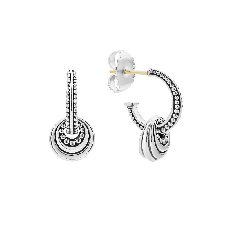 High-Quality Jewelry At A Fraction Of The Cost Signature Caviar Fluted Disc Beaded Hoop Earrings High-Quality Jewelry At A Fraction Of The Cost Signature Caviar Fluted Disc Beaded Hoop Earrings