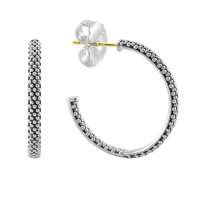 Limited-Time Jewelry Sale – Elegant Styles At Less Signature Caviar Beaded Hoop Earrings
