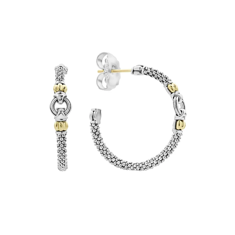 Shop Trending Jewelry With Exclusive Savings Signature Caviar Two-Tone Caviar Hoop Earrings