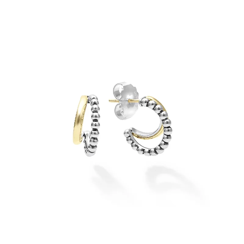 Jewelry Flash Sale – Stylish Designs At Unbeatable Rates Signature Caviar Two-Tone Huggie Earrings Jewelry Flash Sale – Stylish Designs At Unbeatable Rates Signature Caviar Two-Tone Huggie Earrings