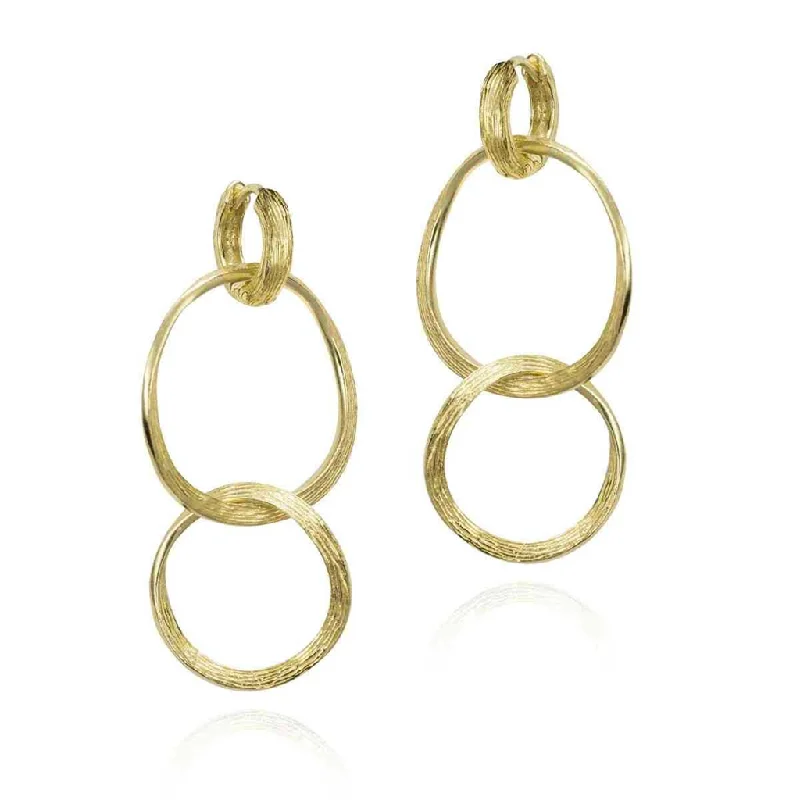 Elegant Jewelry Styles At Budget-Friendly Prices 18K Yellow Gold Vermeil Double Dangle Earrings Elegant Jewelry Styles At Budget-Friendly Prices 18K Yellow Gold Vermeil Double Dangle Earrings