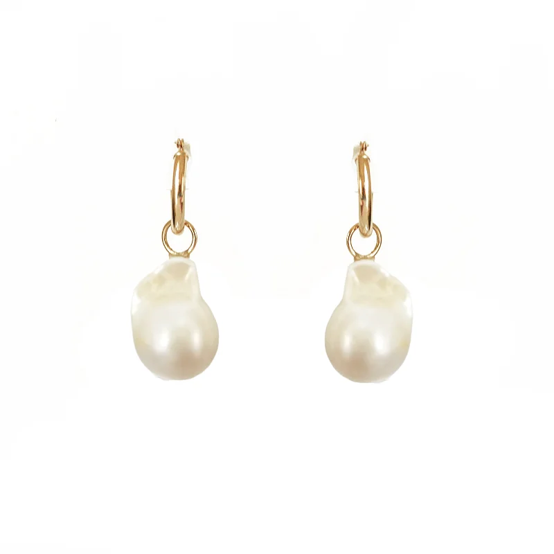 Dainty And Elegant Jewelry Now At Reduced Prices Small Baroque Pearl & Gold Hoop Earrings Dainty And Elegant Jewelry Now At Reduced Prices Small Baroque Pearl & Gold Hoop Earrings