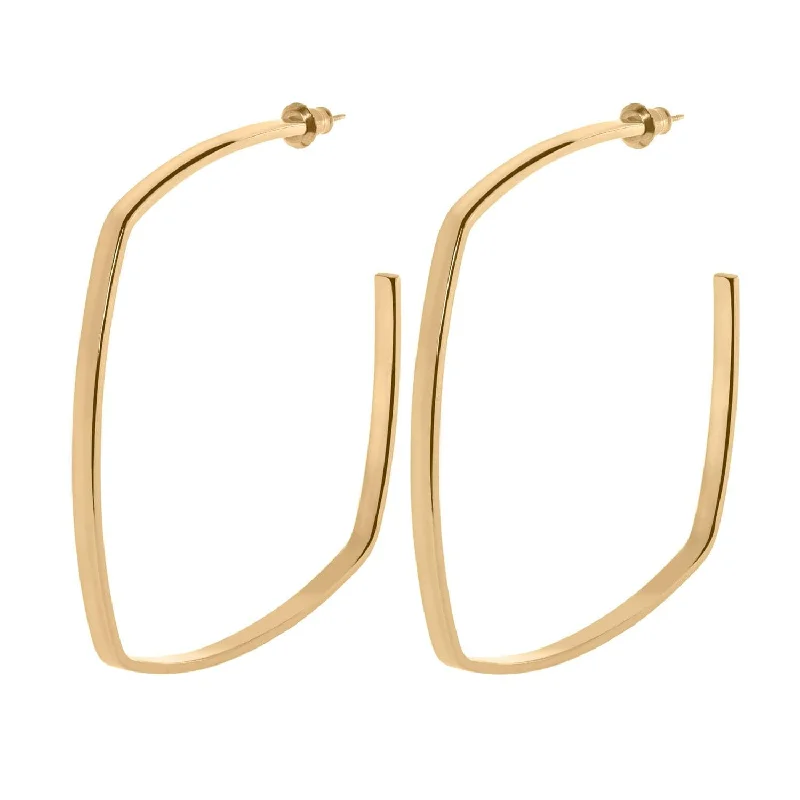 Clearance Sale On High-End Jewelry Collections Square Shaped Hoops