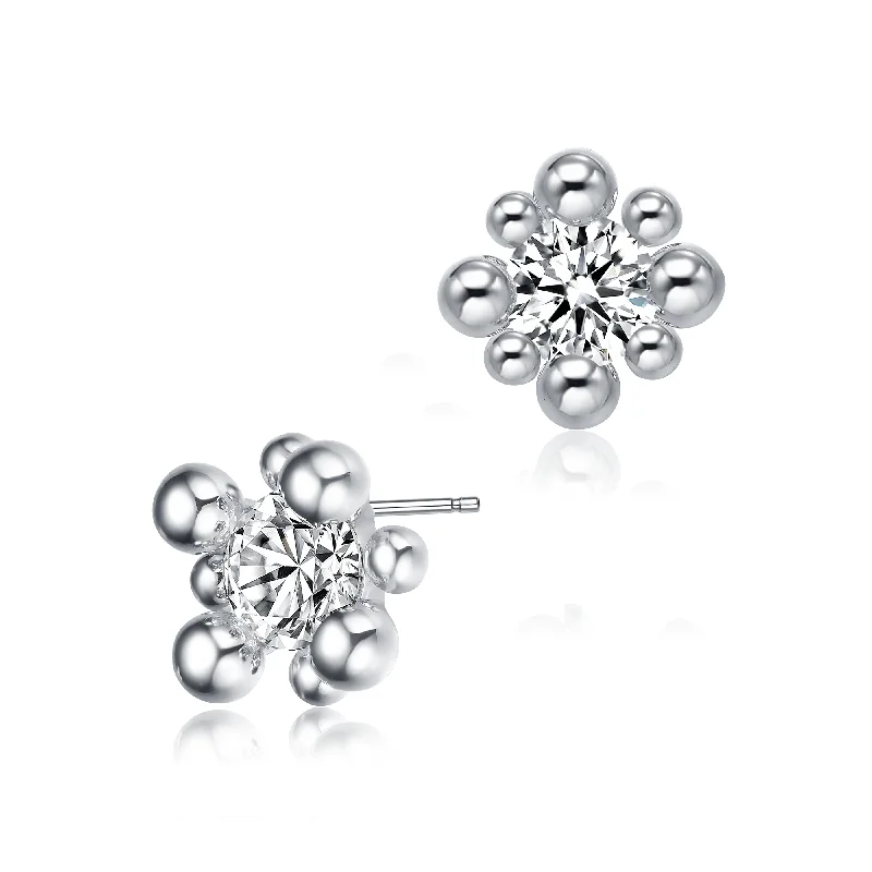 Limited-Time Offer On Premium Jewelry Collections Noelle Snowflake Round Stud Earrings