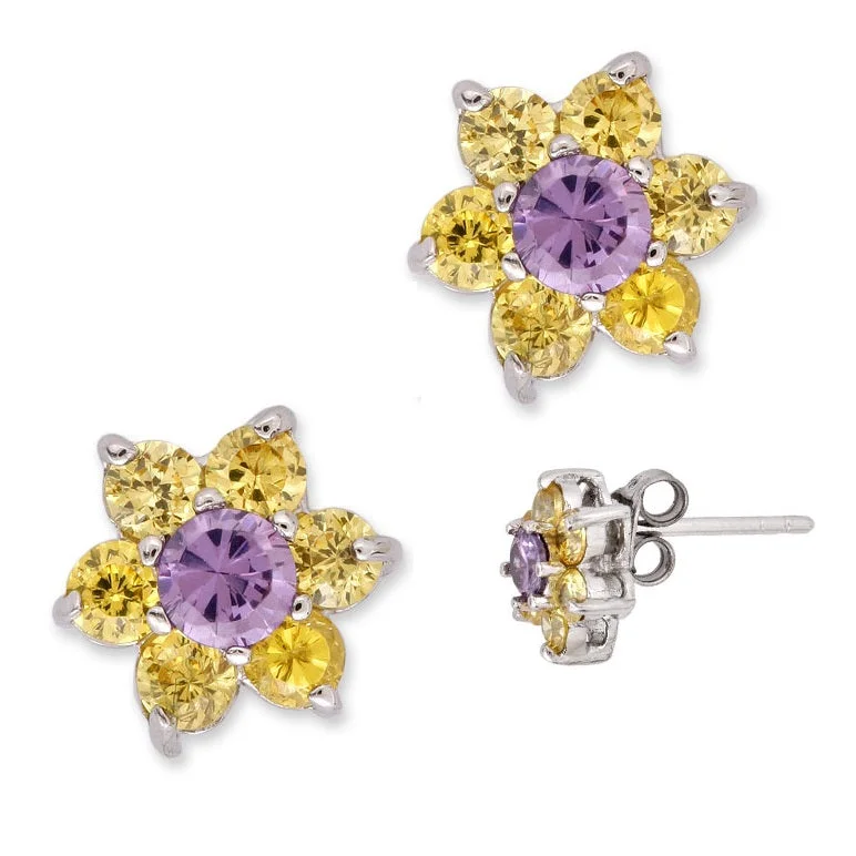 Shop Stylish Jewelry Now And Save Big Lilas Mini Flower Stud Earrings