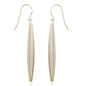 Limited-Stock Jewelry Sale – Once It's Gone, It's Gone Sterling Silver Elongated Flat Oval Earrings Limited-Stock Jewelry Sale – Once It's Gone, It's Gone Sterling Silver Elongated Flat Oval Earrings
