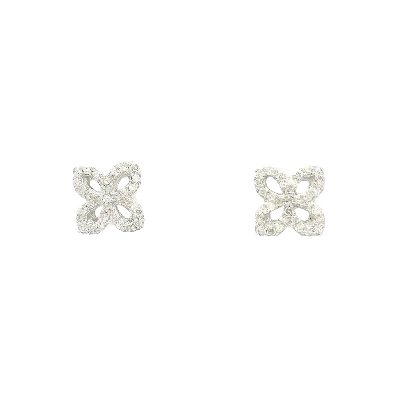 Trending Jewelry Now At Unbeatable Prices Sterling Silver Flower Natural Diamonds Earrings Trending Jewelry Now At Unbeatable Prices Sterling Silver Flower Natural Diamonds Earrings