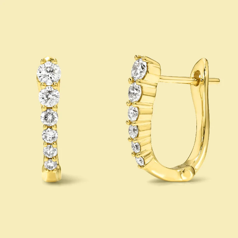 Holiday Jewelry Sale – Perfect Gifts At Great Prices The Audrey, Graduated Straight Huggie Diamond Earrings Holiday Jewelry Sale – Perfect Gifts At Great Prices The Audrey, Graduated Straight Huggie Diamond Earrings