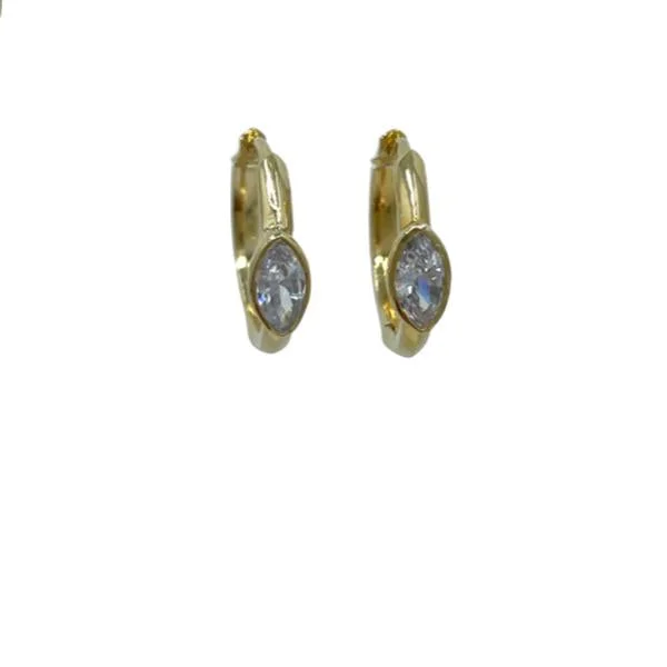 Elegant Necklaces And Bracelets At Limited-Time Offers TL JA Oval CZ Hoop