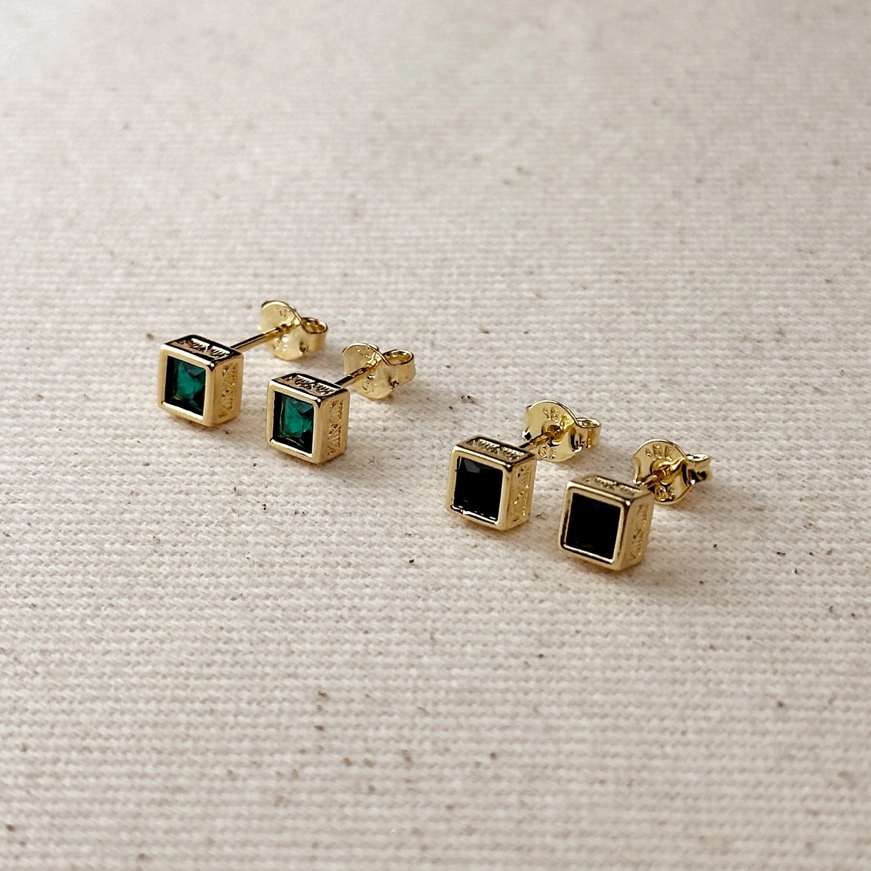 Shop Dazzling Jewelry At The Best Prices TL JGF Square Stud Earring