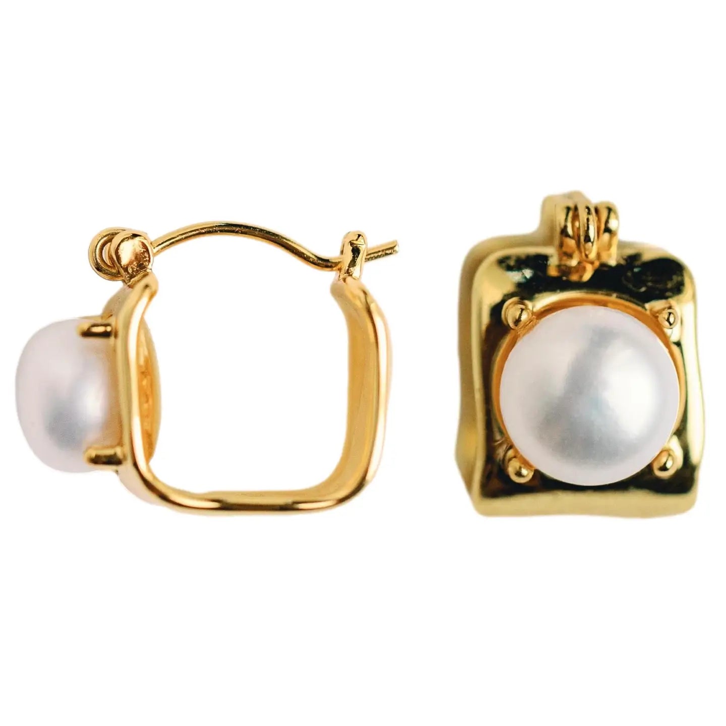Shop Modern Jewelry Collections With Exclusive Discounts TL JSA Vintage Mini Sq Gold Hoops