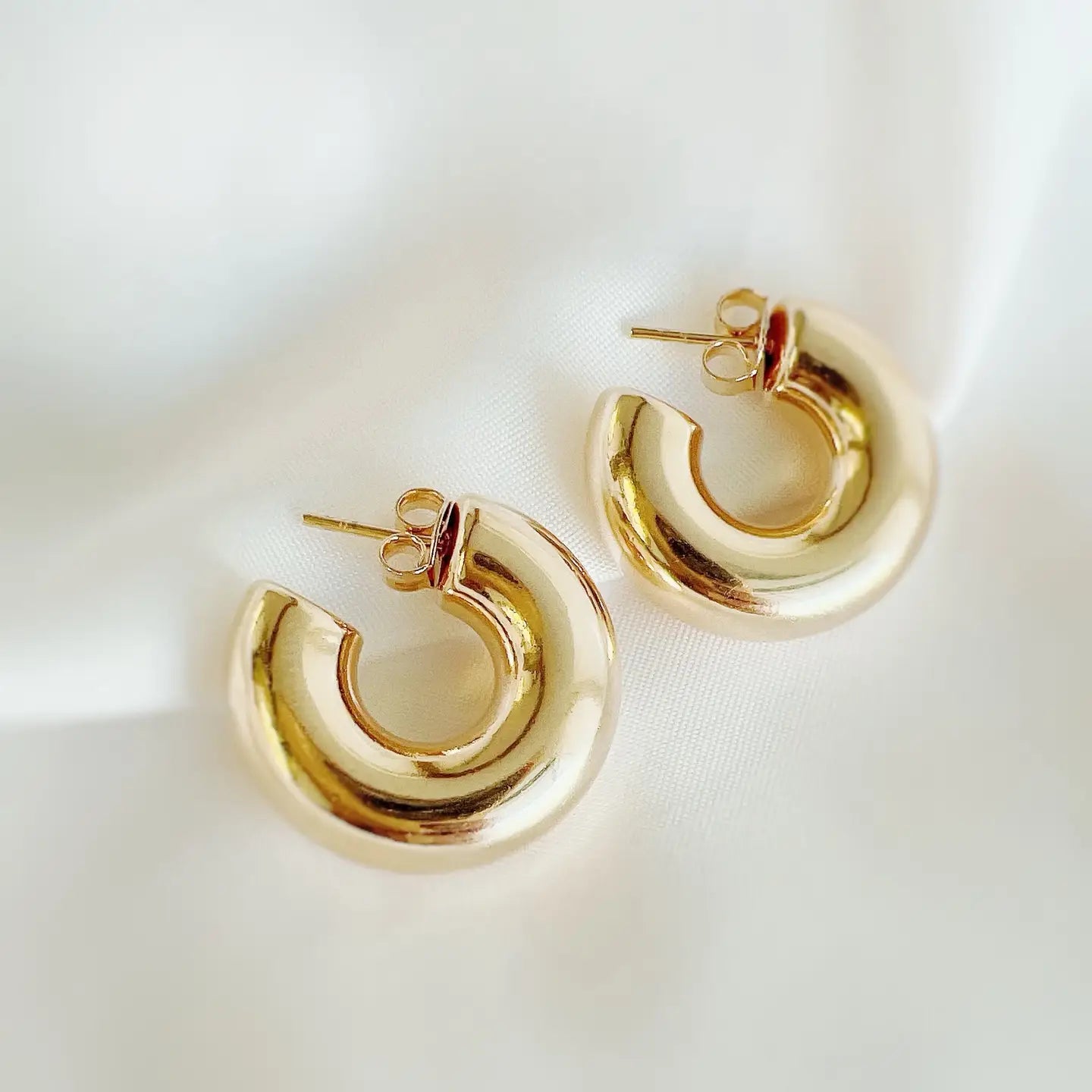 Affordable Luxury Jewelry For Every Occasion TL JTBC Chunky Tube Hoops