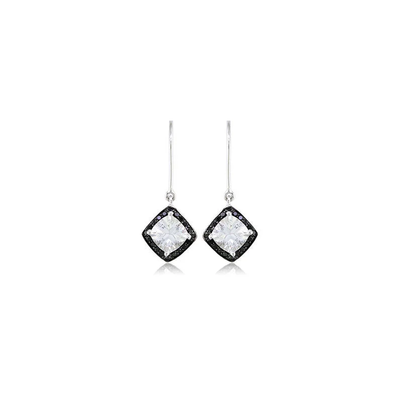 Luxury Jewelry At Unbeatable Discounts Pietra Collection Petite White Quartz and Black Diamond Earrings Luxury Jewelry At Unbeatable Discounts Pietra Collection Petite White Quartz and Black Diamond Earrings