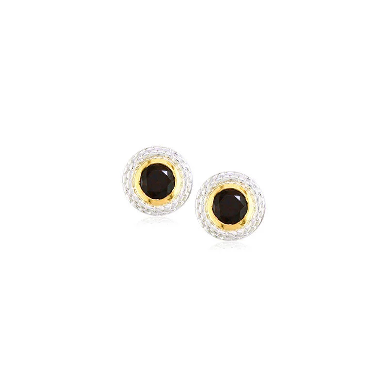 Shop Dazzling Jewelry At The Best Prices Pietra Collection Rich Chocolate Quartz Two-Tone Circle Earring Shop Dazzling Jewelry At The Best Prices Pietra Collection Rich Chocolate Quartz Two-Tone Circle Earring
