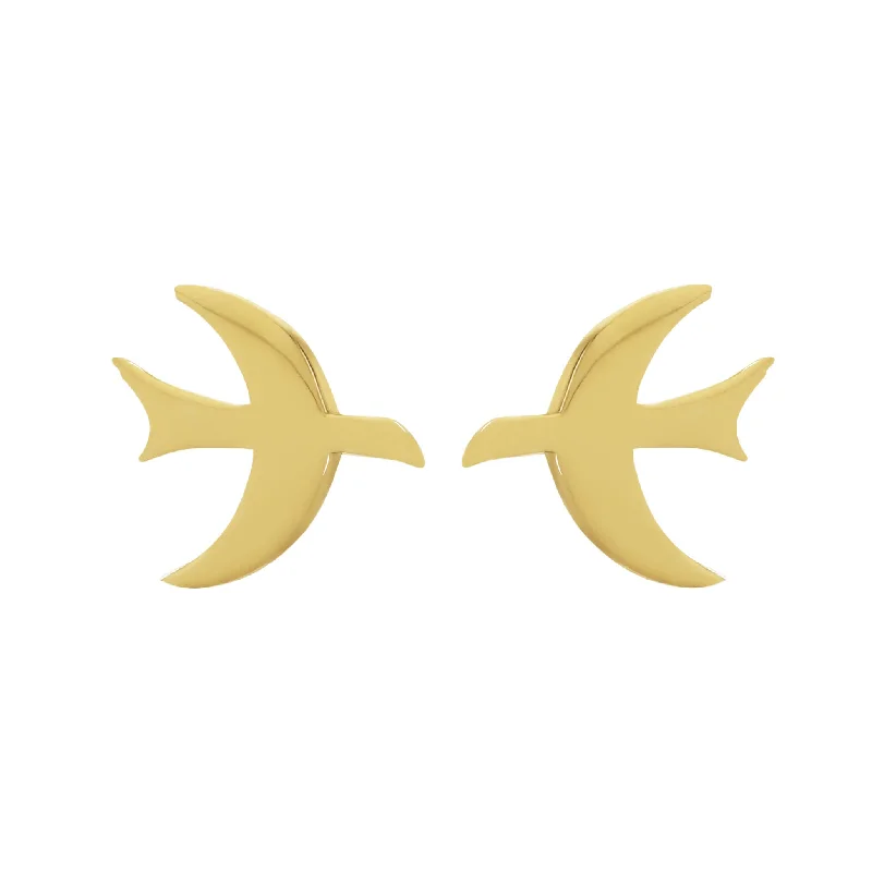 Trending Jewelry Now Available At Exclusive Prices Zoe & Morgan Moonbird Stud Earrings - Gold Plated