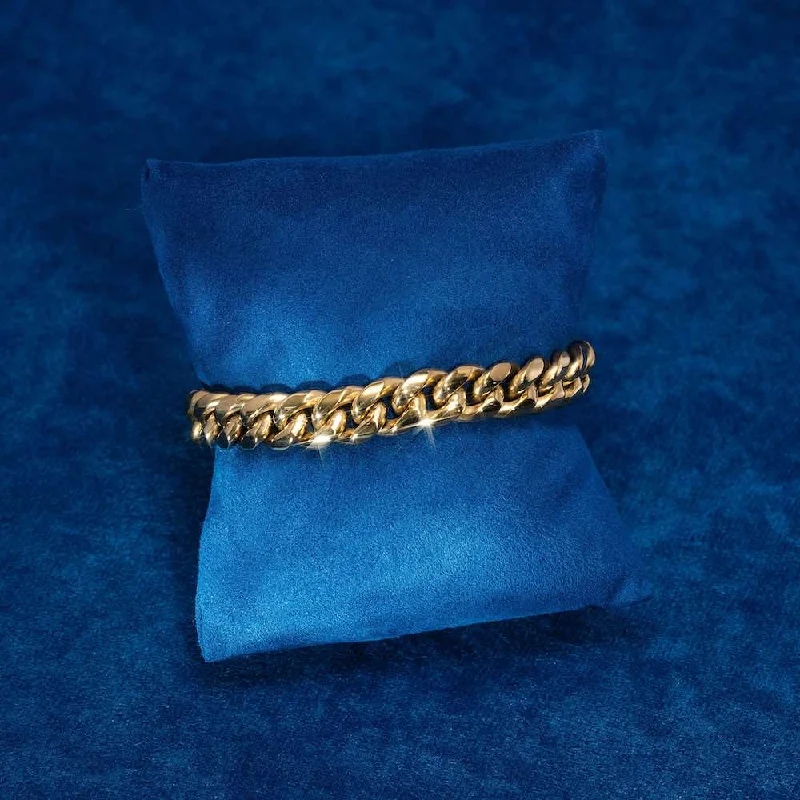 Shine Without Limits – Jewelry Sale Happening Now 10MM Cuban Link Bracelet 14K Yellow Gold