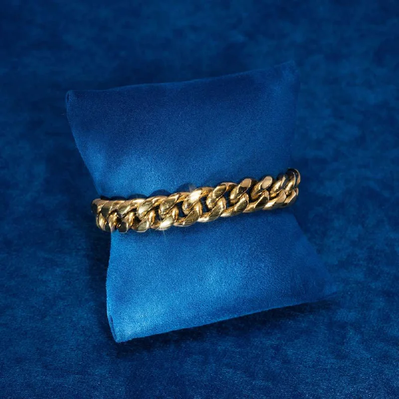 Limited-Time Jewelry Sale – Don't Miss Out On Dazzling Discounts 12MM Cuban Link Bracelet 14K Yellow Gold