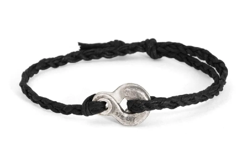 Get Your Favorite Jewelry At The Best Price #131 - Men’s bracelet Canvas Double Hook black
