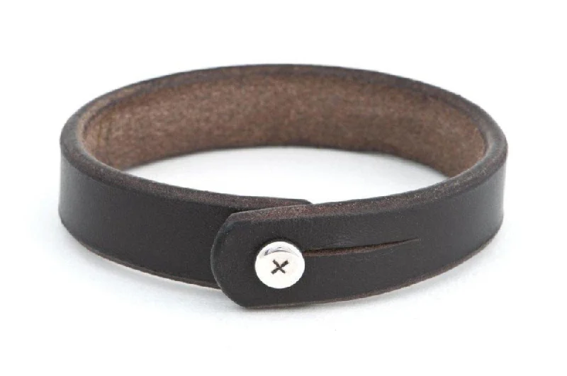 Elegant Jewelry, Affordable Luxury – Shop Now #160 - Men’s bracelet brown leather