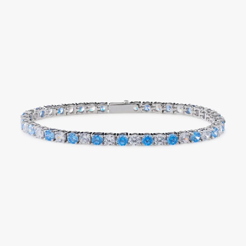 Affordable Glamour – Premium Jewelry At Special Prices 5MM Blue Moissanite Tennis Bracelet