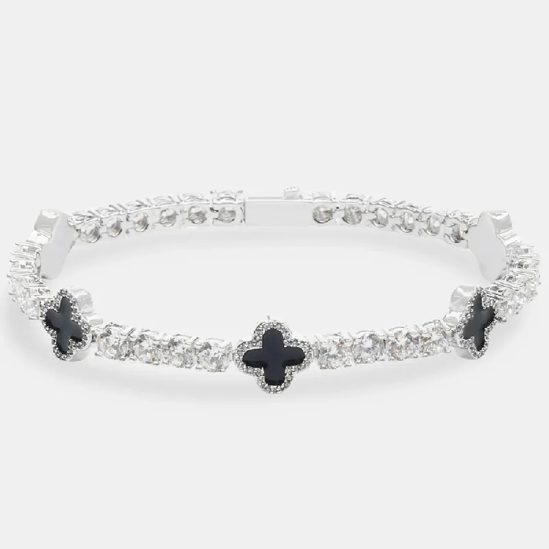 Elegant Rose Gold Jewelry For A Stylish Touch 5MM Agate Moissanite Tennis Bracelet 14K Gold