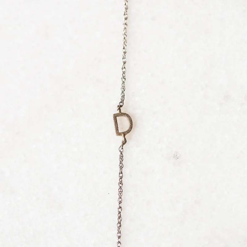 Sparkle On A Budget – Fine Jewelry For Less Tiny Sideways Initial Bracelet for Baby and Child