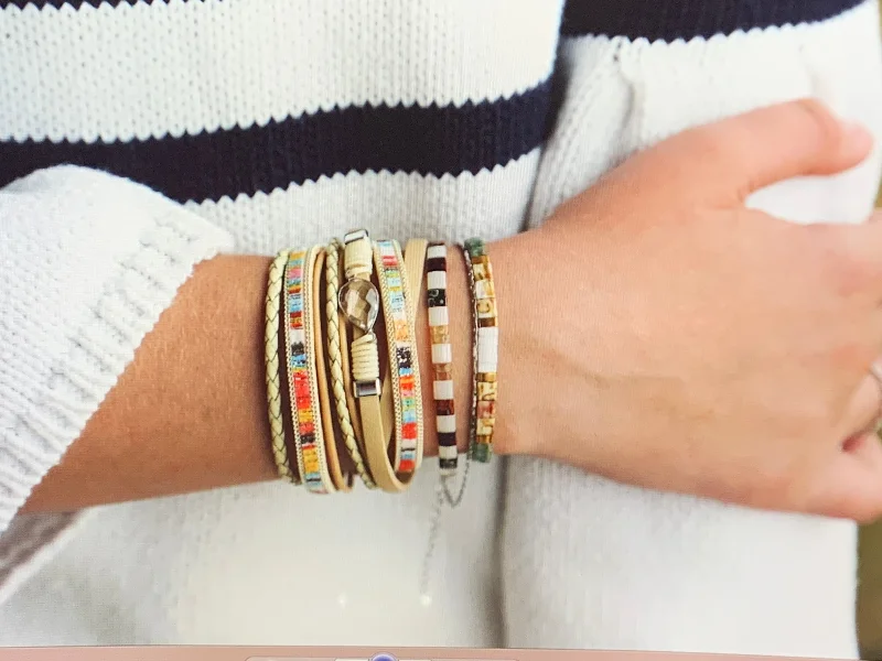 Seasonal Jewelry Sale – Upgrade Your Collection ELLE DORADO - Leather Accent Bracelet