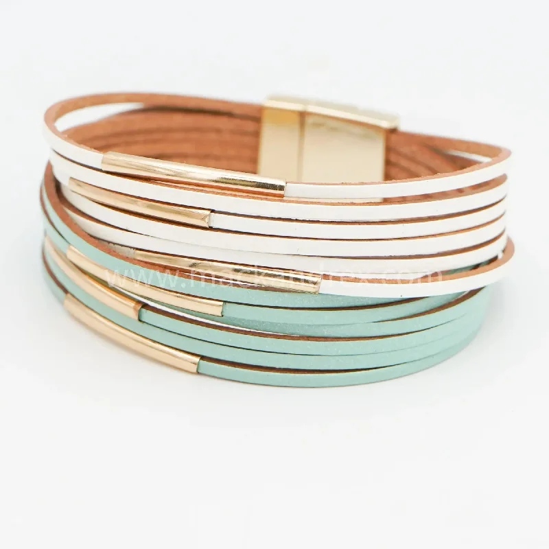 Grab Your Dream Jewelry At The Lowest Prices EMPRESS - Leather Accent Bracelet