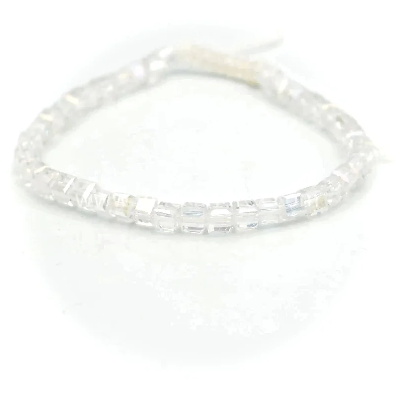 Shop Trending Jewelry With Exclusive Savings FROSTED SNOW - Cube Accent Bracelet