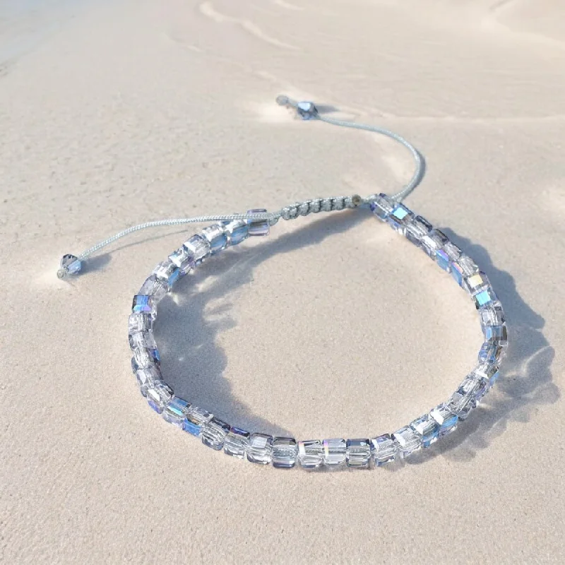 High-End Sparkle, Low-End Prices – Shop Now GLASS SLIPPER - Cube Accent Bracelet