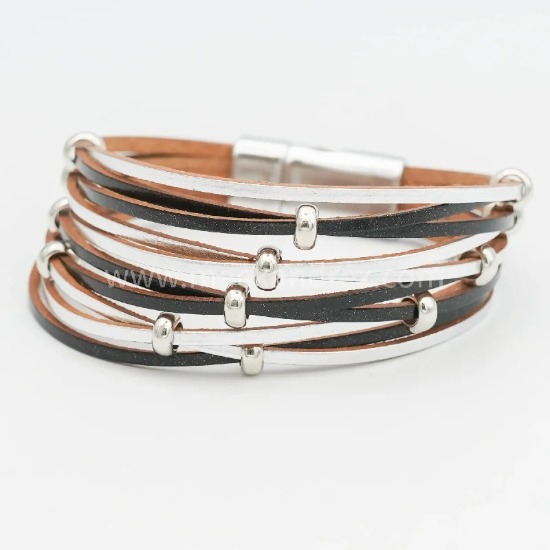 Flash Sale On Exquisite Jewelry – Don't Miss Out HYPNOSIS - Leather Accent Bracelet