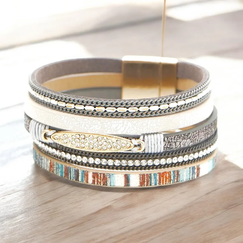Limited-Stock Jewelry Clearance – Grab Your Favorites Now TRIBE - Leather Accent Bracelet