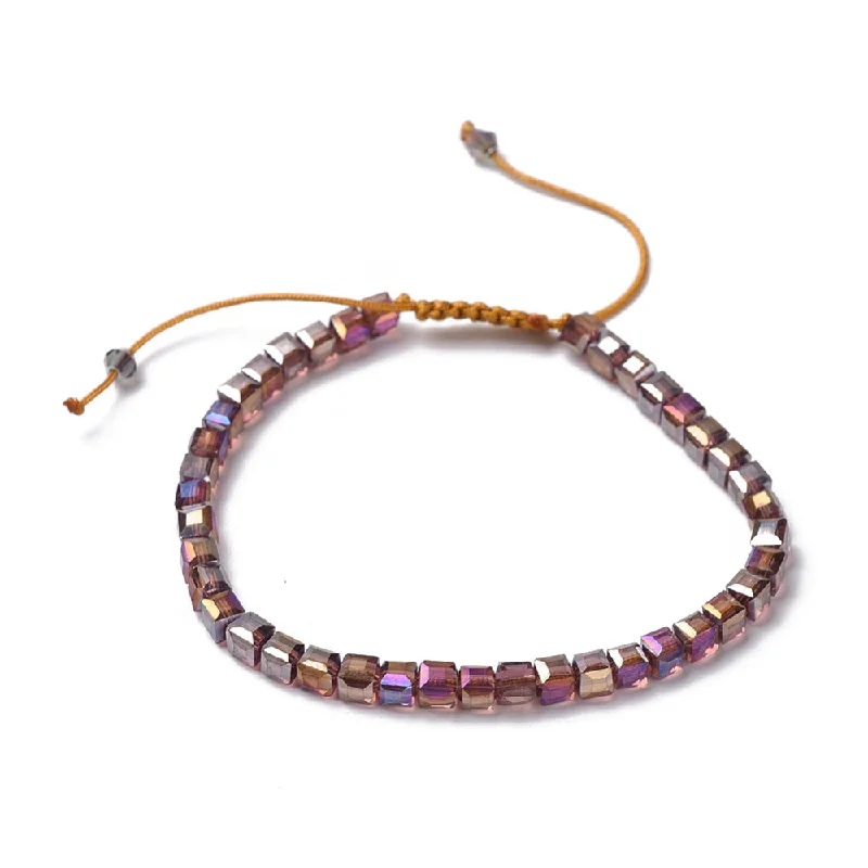 Fashion-Forward Geometric Jewelry For Contemporary Style RUSTIC - Glass Bead Accent Bracelet