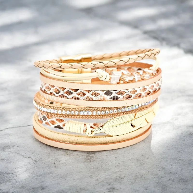 Seasonal Jewelry Sale – Upgrade Your Style Today DUNDEE Leather Accent Bracelet
