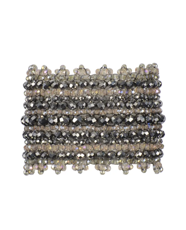 High-Quality Gemstone Jewelry For Special Occasions Brocade Cuff 1"