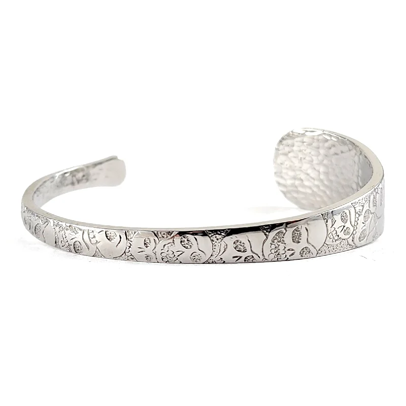 Shine Without Limits – Jewelry Sale Happening Now Calavera Skulls Stainless Steel Spoon Cuff Bracelet