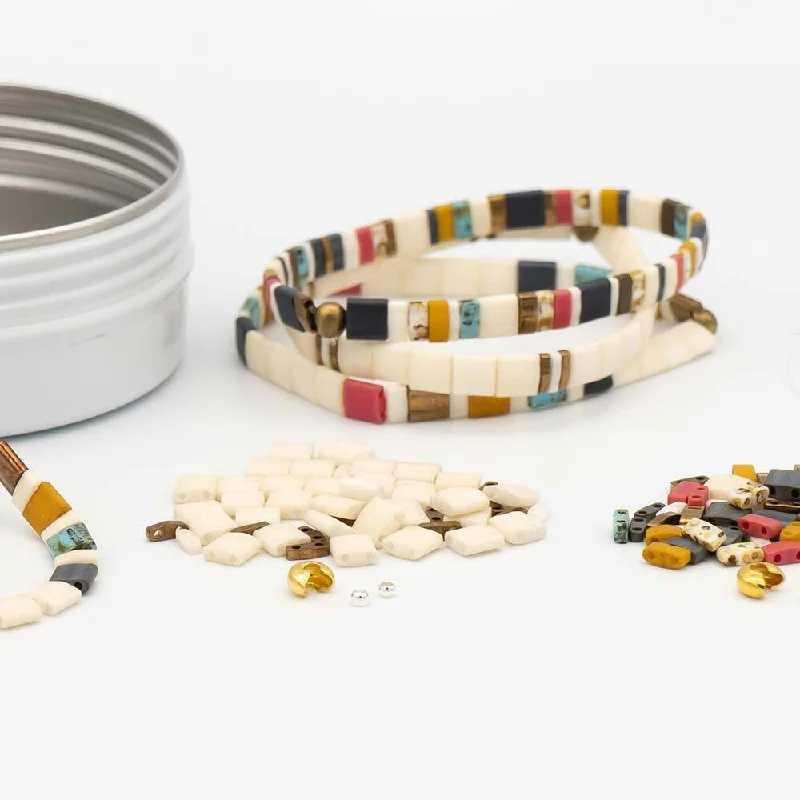 Stunning Jewelry At A Fraction Of The Price CAROLINA BEACHES - Tila Bracelet Making Kit - 3 Bracelets