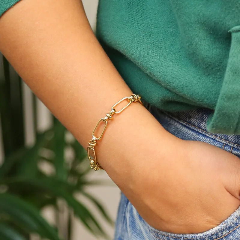 Chic And Stylish Jewelry At Exclusive Prices Cecillia - Gold Link Accent Bracelet