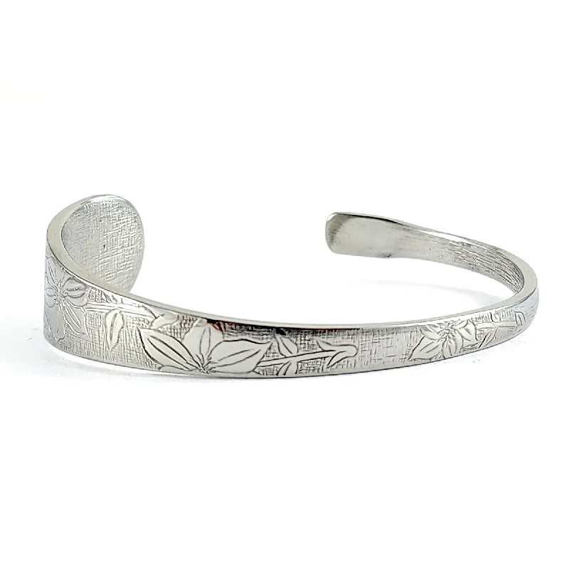 Affordable Elegance – Premium Jewelry At Special Prices Clematis Stainless Steel Spoon Cuff Bracelet