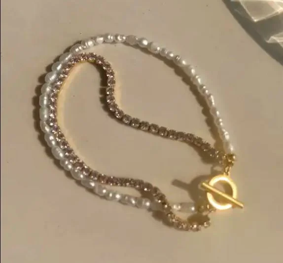 Shop Dazzling Jewelry At The Best Prices DAVENPORT - Pearl and 18k Gold Plated Accent Bracelet