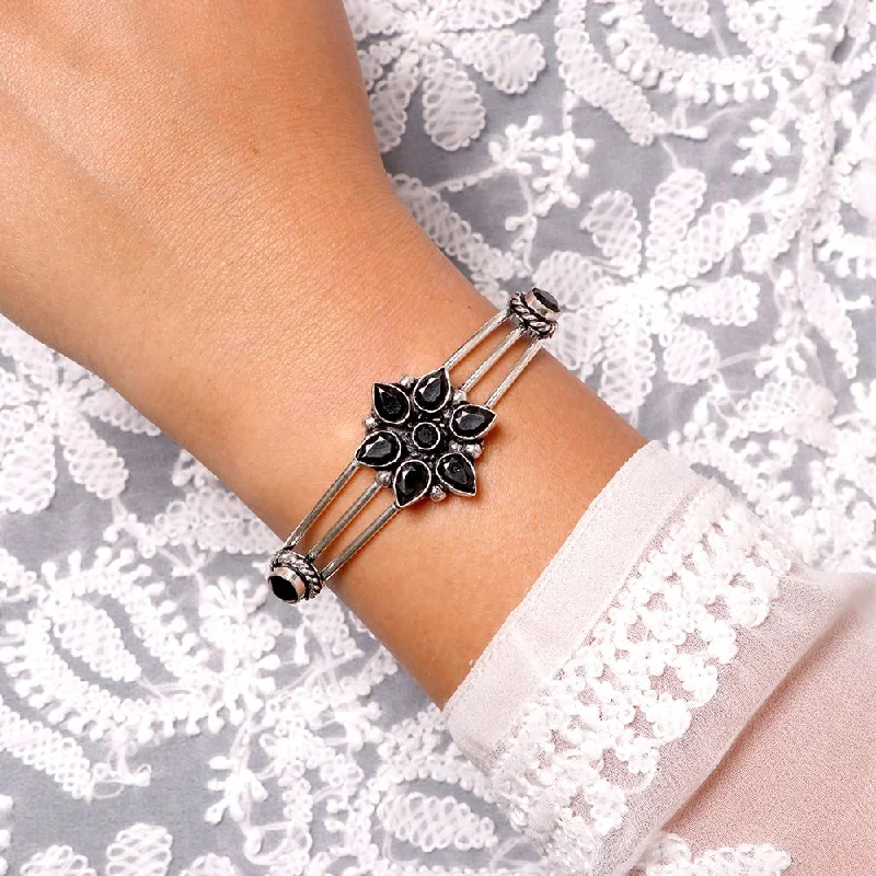 Elegant Jewelry, Exclusive Prices – Shop Now Dhatri Black Silver Oxidized Bracelet