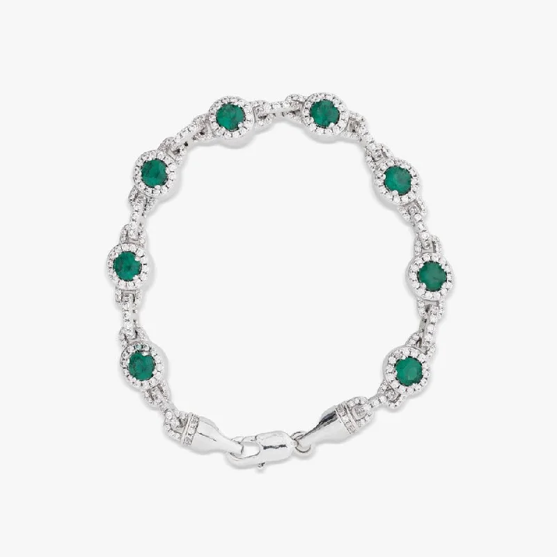 Holiday Jewelry Sale – Perfect Gifts At The Best Prices Green Halo Moissanite Bracelet