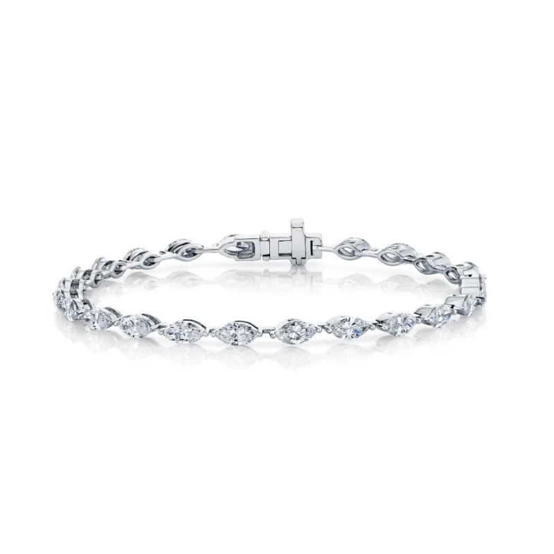 Premium Diamond Jewelry At Once-In-A-Lifetime Discounts Marquise Diamond Tennis Bracelet