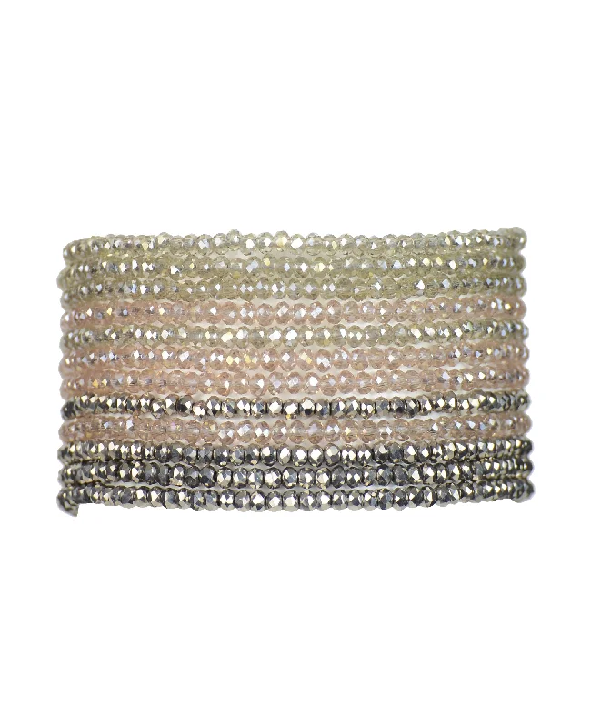 Dainty Floral Jewelry For Feminine Elegance Micro Cuff Ombre 1"