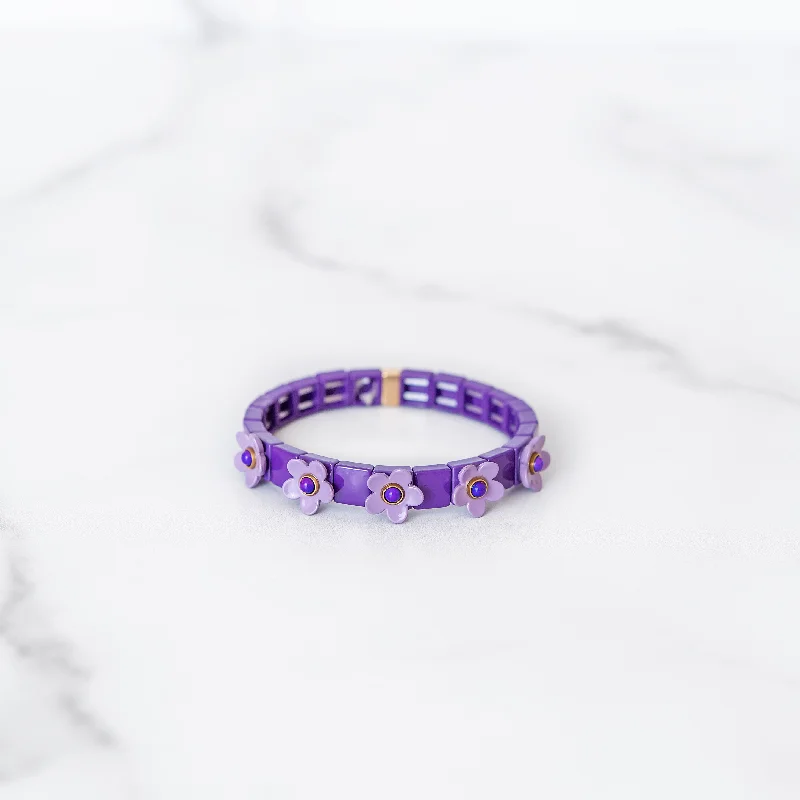 The Perfect Jewelry Piece At The Perfect Discount Purple Daisy Tile Bracelet